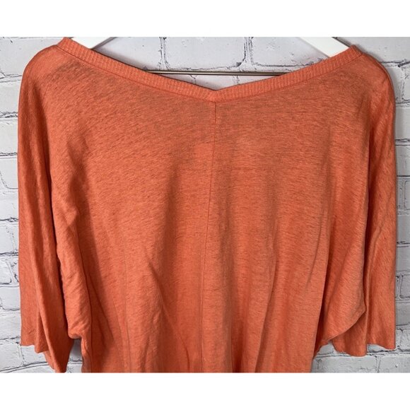 NWT EILEEN FISHER Women’s Orange Linen Jersey Slouchy Tunic Top Large $138.00 - Picture 8 of 8